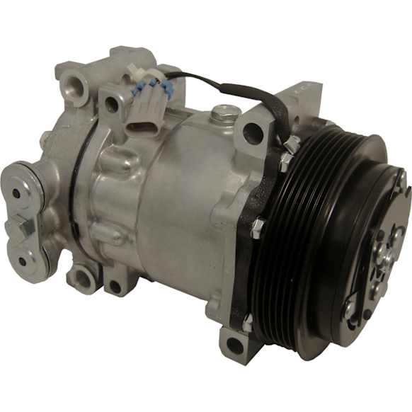 1998 GMC C2500 Suburban - A/C Compressor, With Clutch, 6-Groove Pulley, 6.5L 8Cyl, 65 Series