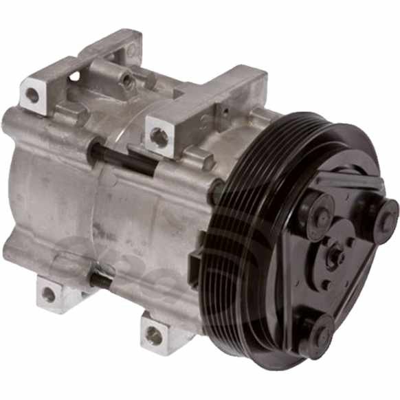 2000 Ford Ranger - A/C Compressor, With Front Coil Spring, With Clutch, 6-Groove Pulley, 2.5L 4Cyl, 65 Series