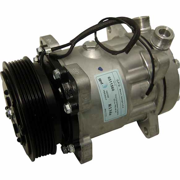 6511560 A/C Compressor, With Clutch, 6-Groove Pulley, 65 Series