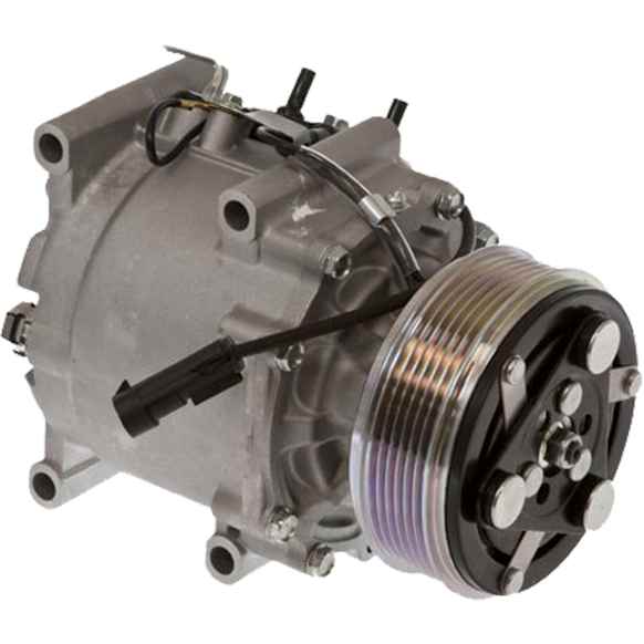 1999 Chrysler Cirrus - A/C Compressor, 6 Groove; Sanden; Trs090, With Clutch, 6-Groove Pulley, 2.5L 6Cyl, 65 Series