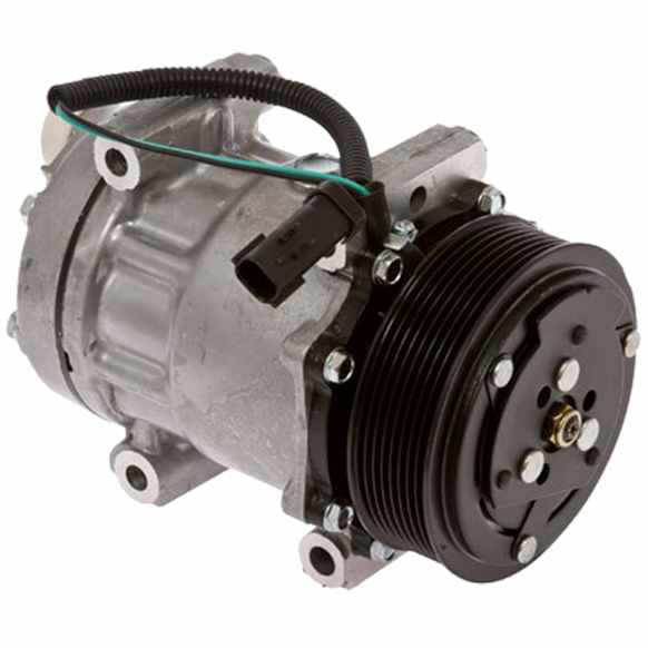 1999 Dodge Ram 3500 - A/C Compressor, DIESEL, 8 Groove; Sd7H15, With Clutch, 8-Groove Pulley, 5.9L 6Cyl, 65 Series
