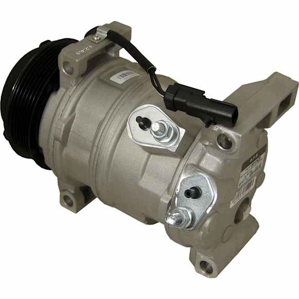 2010 Volkswagen Routan - A/C Compressor, 6 Groove; 10Sr17C, With Clutch, 6-Groove Pulley, 3.8L 6Cyl, 65 Series
