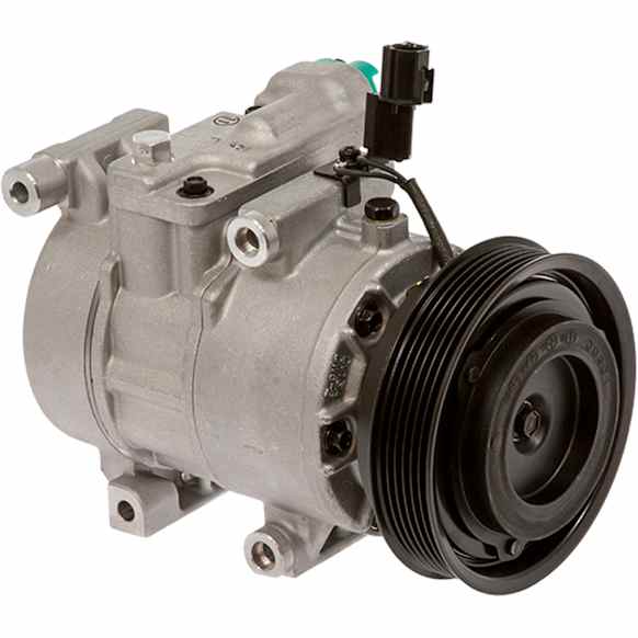 2013 Hyundai Accent - A/C Compressor, With Manual A/C Controls, With Clutch, 6-Groove Pulley, 1.6L 4Cyl, 65 Series