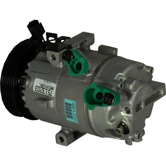 2018 Kia Soul - A/C Compressor, VS14M, 6 Groove, With Clutch, 6-Groove Pulley, 2.0L 4Cyl, GPD A/C Compressor
