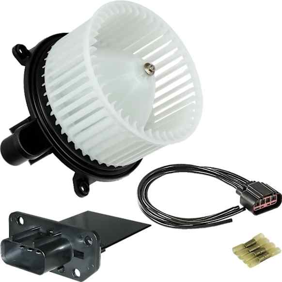 9311243 3-Piece Kit Blower Motor, Includes (1) Blower Motor, (1) Blower Motor Resistor and (1) HVAC Blower Motor Resistor Harness