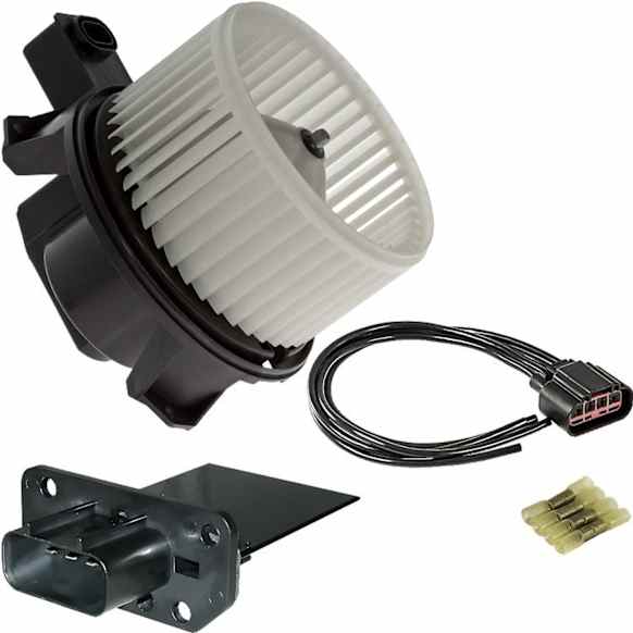 9311245 3-Piece Kit Blower Motor, Includes (1) Blower Motor, (1) Blower Motor Resistor and (1) HVAC Blower Motor Resistor Harness