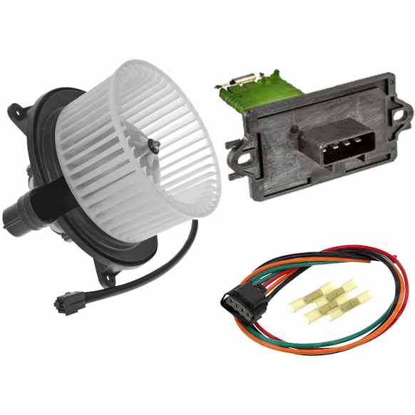 9311276 2-Piece Kit Blower Motor, Includes (1) Blower Motor and (1) Blower Motor Resistor