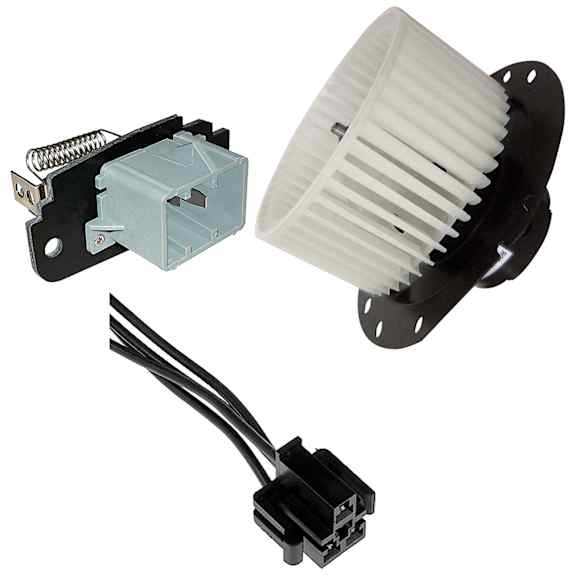 1999 Mercury Mountaineer - 3-Piece Kit Front Blower Motor, With Manual A/C Controls
