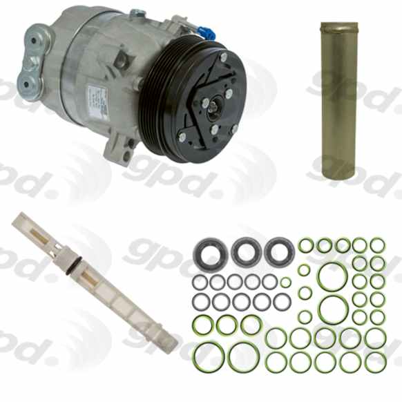 9611237 A/C Compressor Kit, Includes (1) A/C Compressor, (1) A/C Accumulator, (1) A/C Orifice Tube, (1) A/C O-Ring and Gasket Seal Kit