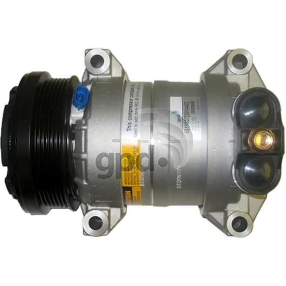 1996 Chevrolet Astro - 5-Piece Kit A/C Compressor, With Clutch, 6-Groove Pulley, 4.3L 6Cyl, Includes (1) A/C Compressor, (1) A/C Accumulator, (1) A/C Orifice Tube, (1) A/C Expansion Valve and (1) A/C O-Ring and Gasket Seal Kit