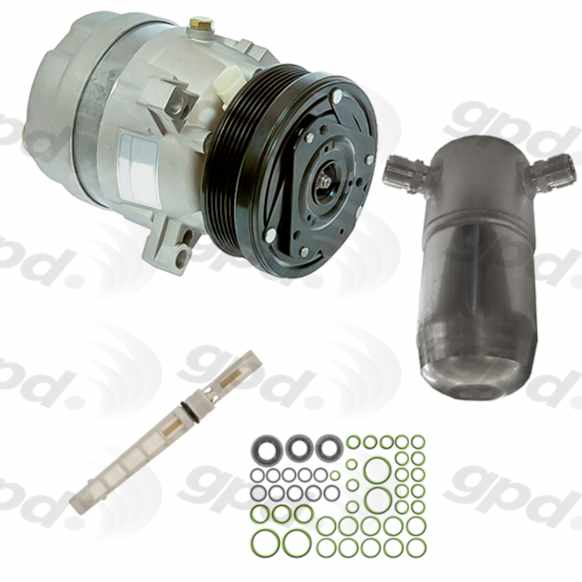 9611692 A/C Compressor Kit, Includes (1) A/C Compressor, (1) A/C Accumulator, (1) A/C Orifice Tube, (1) A/C O-Ring and Gasket Seal Kit