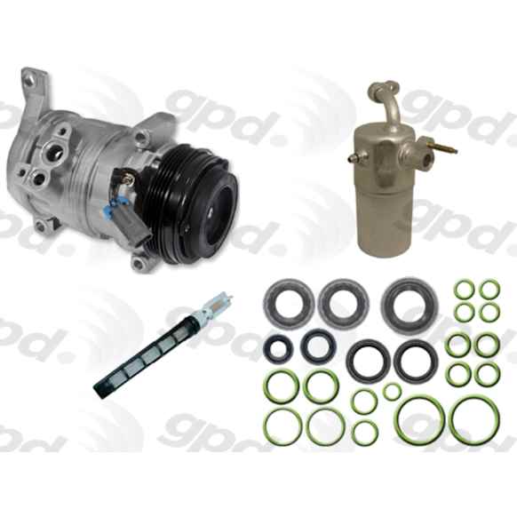 9611810 A/C Compressor, With Clutch, 4-Groove Pulley, 8.1L, 8Cyl