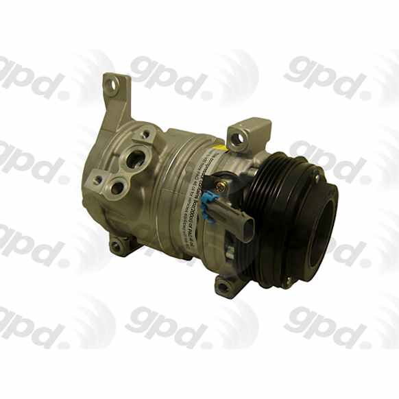 9614799 GPD A/C Compressor Kit, With Clutch, 4-Groove Pulley, 8 Cyl., 6.0L Engine, includes A/C Accumulator, A/C Expansion Valve, and A/C O-Ring and Gasket Seal Kit