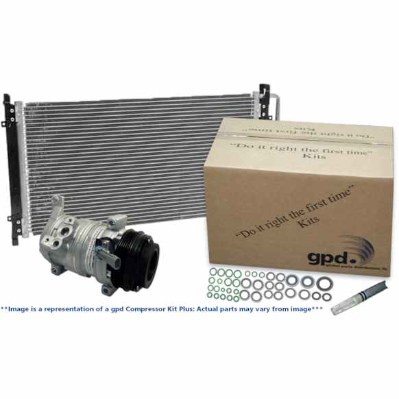 9642811A A/C Compressor, With Clutch, 2.0L, 4Cyl