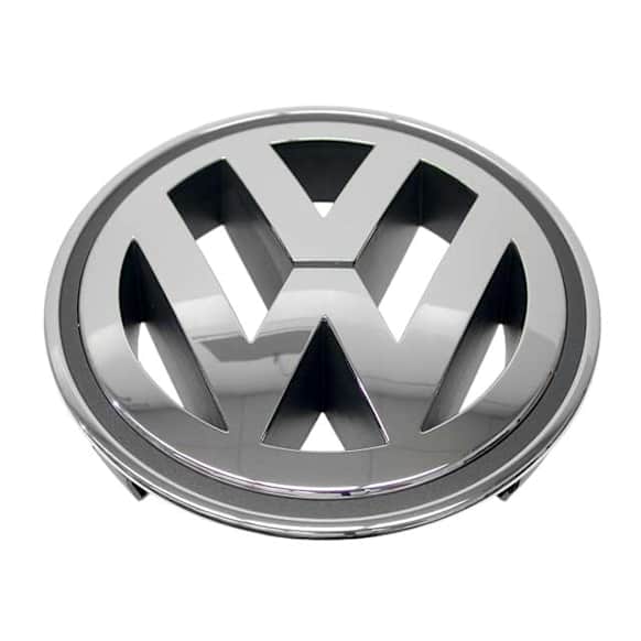 Genuine Volkswagen Grille Emblem "VW" (Chrome)/Anthracite - Replaces OE Number 3C0-853-600 A MQH