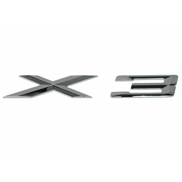 Genuine BMW Emblem "X3" for Hatch - Replaces OE Number 51-14-3-330-132