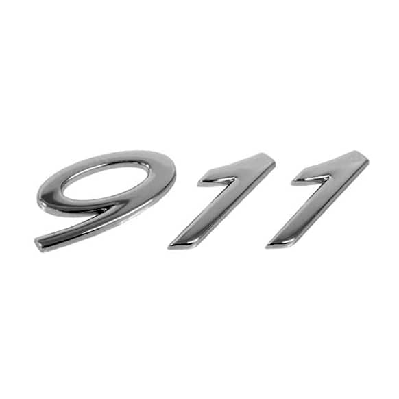 Genuine Porsche Emblem "911" (Chrome) for Bumper - Replaces OE Number 991-559-231-02