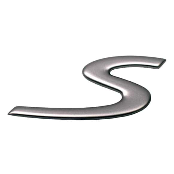 Genuine Porsche Emblem "S" for Decklid - Replaces OE Number 997-559-243-00