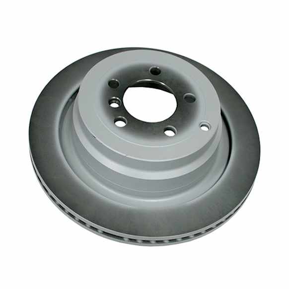 LR031844 Rear, Driver or Passenger Side Brake Disc, Plain Surface, 4WD