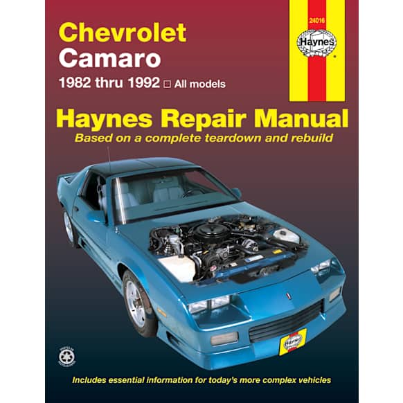 1992 Chevrolet Camaro - Repair Manual - Repair manual, Sold individually
