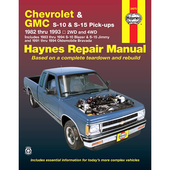 1987 GMC S15 - Repair Manual - Repair manual, Sold individually