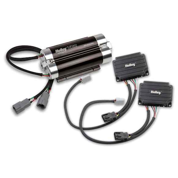 12-3000-2 Universal, VR2 Brushless Fuel Pump w/Controller-Dual 10AN Inlet, Street/Strip Carb or EFI Applications up to 4400 EFI or 4800 Carb HP Compatible with Pump Gas, Race Gas, Methanol and E85