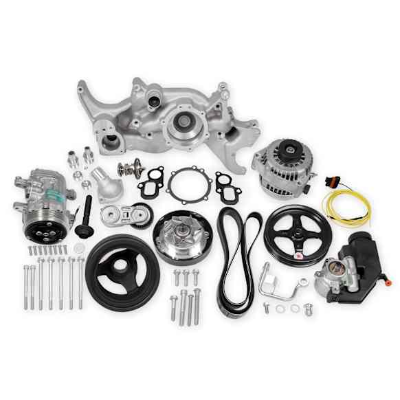 20-205 Universal, Mid-Mount Complete Accessory Drive System - Gen V LT Engines - Standard Damper - Natural