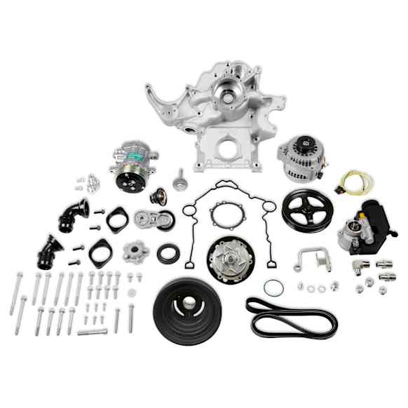 20-290 Universal, Mid-Mount Complete Accessory System- Natural Finish- Gen III Hemi Engine - Non VVT