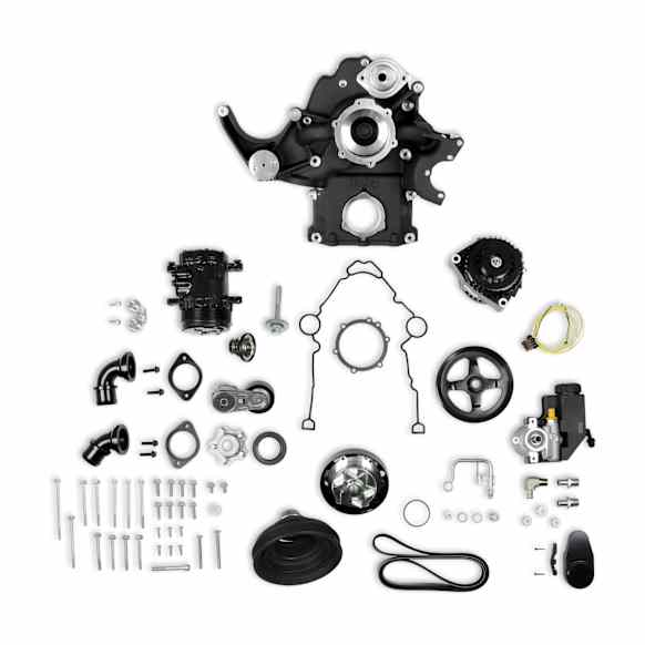 20-291BK Universal, Mid-Mount Complete Accessory System- Black Finish- Gen III Hemi Engine - VVT  