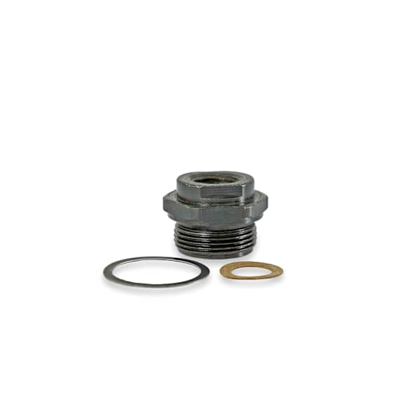 26-27 Universal, Inverted Flare Fitting Tube 5/16" Thread 7/8-20 (A) x 1/2-20 (B)