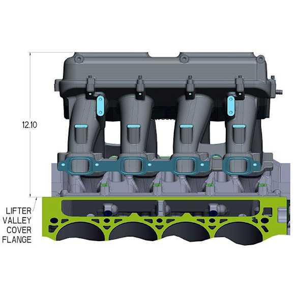 300-207 Universal, Hi-Ram Intake Plenum Top Only, 2 x 4150