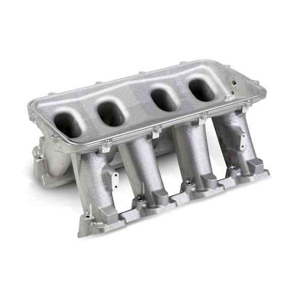 300-226 Hi-Ram Lower Manifold - GM LS1/LS2/LS6,Cathedral Port Carbureted Base Only 