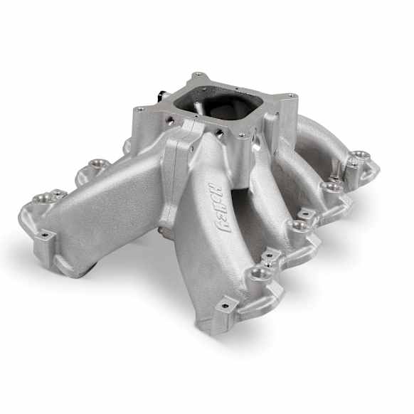 300-255 EFI single plane split-design race manifold. Fits all GM LS Gen III or IV engines equipped with LS1/LS2/LS6 style cathedral port heads
