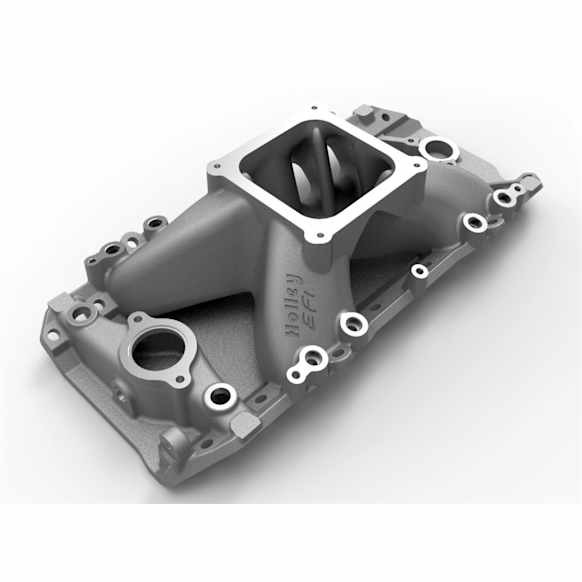 1994 Chevrolet C60 Kodiak - Upper Intake Manifold, Non-EGR, HighRise, 3000-7500 RPM PowerBand, SquareBore, 4500 StyleFlange, Oval Port Head, Open Plenum/Single Plane Design, 7.0L 8Cyl, BBC EFI Series