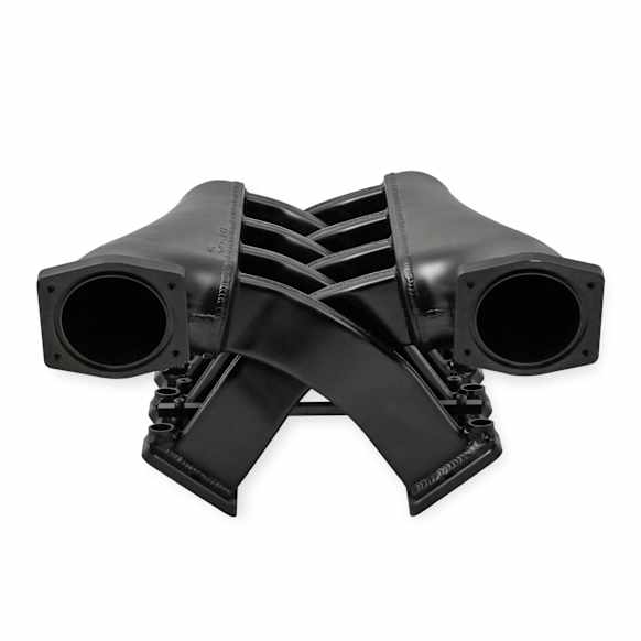 820202 Sniper EFI "Dual Plenum" Manifold 92mm throttle body bore for GM LS1/2/6 engines (Includes installation kit, and fuel rail kit) Black Finish