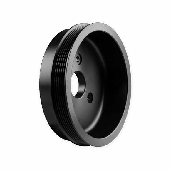 97-159 Replacement Series Crankshaft Pulley - Black, Steel, Universal, Sold Individually