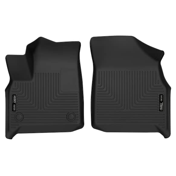 2018 Chevrolet Traverse - Weatherbeater Series, Black, Front Row, Molded Floor Liner, Sport Utility, Made of Thermoplastic