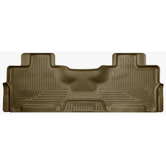 2008 Lincoln Navigator - Weatherbeater Series, Tan, Second Row, Molded Floor Liner, Sport Utility, Will Accommodate Second Row Bench Seat or Second Row Buckets (With or Without Second Row Console), Made of Thermoplastic