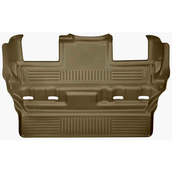 2020 Chevrolet Tahoe - Weatherbeater Series, Tan, Third Row, Molded Floor Liner, Sport Utility, With Second Row Bucket Seat, Second Row Bucket Seat (Open Walkway Between Seat), Made of Thermoplastic