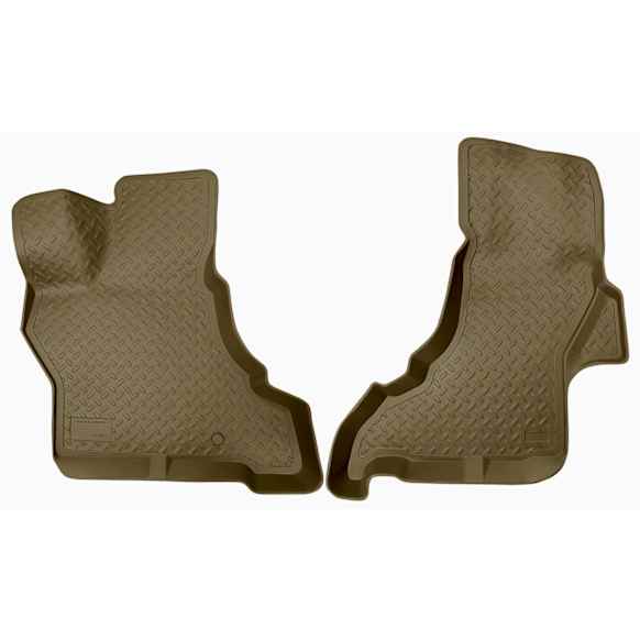 33253 Front Row Classic Style Series Molded Floor Liner, Tan Made of Rubberized Thermoplastic Elastomer