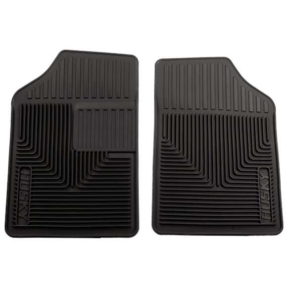 2001 Saturn SC1 - Heavy Duty Series, Black, Front Row, Flat Floor Mat, Coupe, Made of Rubberized Thermoplastic Elastomer