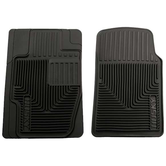 2009 Lexus GS460 - Heavy Duty Series, Black, Front Row, Flat Floor Mat, May Require Trimming For Correct Fit/Trim Guides Molded In Mat, Made of Rubberized Thermoplastic Elastomer
