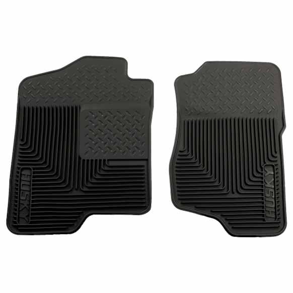 51181 Front Row Heavy Duty Series Flat Floor Mat, Black Made of Rubberized Thermoplastic Elastomer