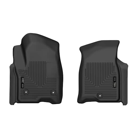 55861 Front Row X-act Contour Series Molded Floor Liner, Black Made of Rubber
