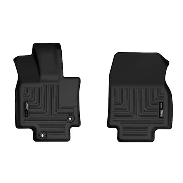 55881 Front Row X-act Contour Series Molded Floor Liner, Black Made of Rubber