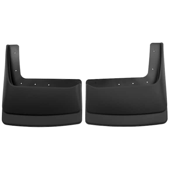 2008 Dodge Ram 3500 - Rear, Driver and Passenger Side Mud Flaps,  Does not Fit Mega Cab, For Models With Dual Rear Wheel (Dually), Rear Dually Models, Dual Rear Wheel, Black, Plastic, Standard Cab Pickup