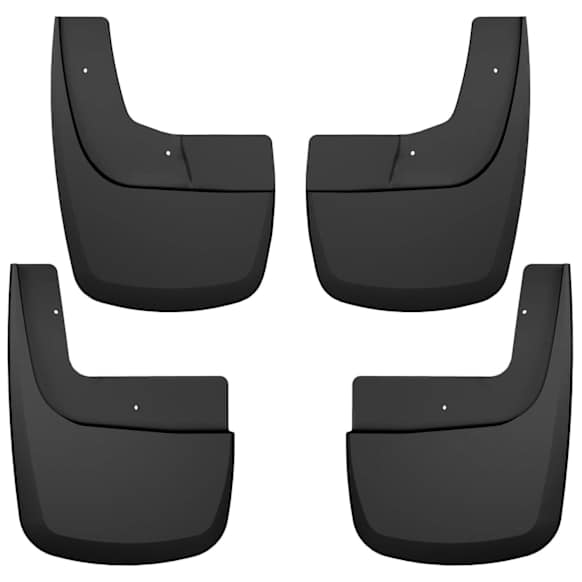 2021 Ford F-150 - Front and Rear, Driver and Passenger Side Mud Flaps, Black, Thermoplastic