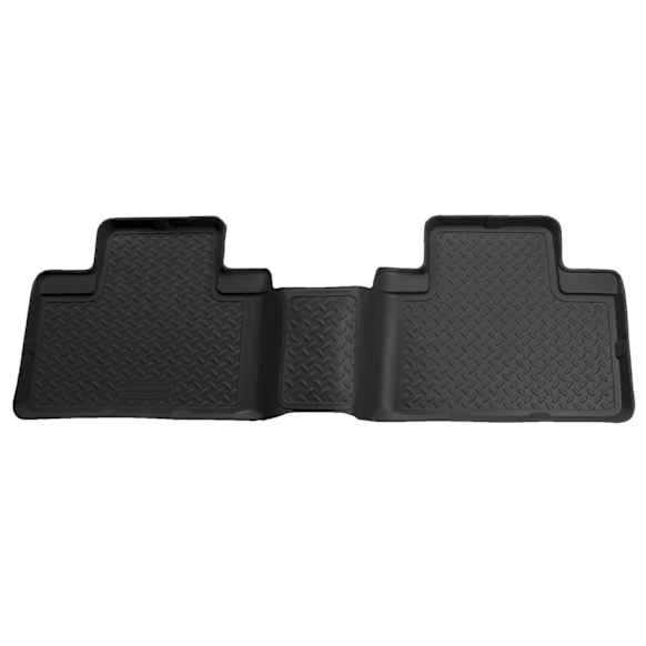 1999 Mazda B2500 - Classic Style Series, Black, Second Row, Molded Floor Liner, 4-Door, Extended Cab Pickup, Made of Rubberized Thermoplastic Elastomer