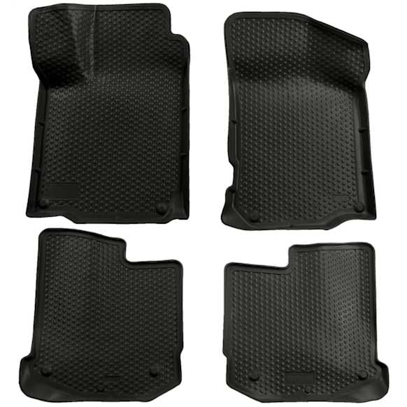 89311 Front and Rear Classic Style Series Molded Floor Liner, Black Made of Rubberized Thermoplastic Elastomer