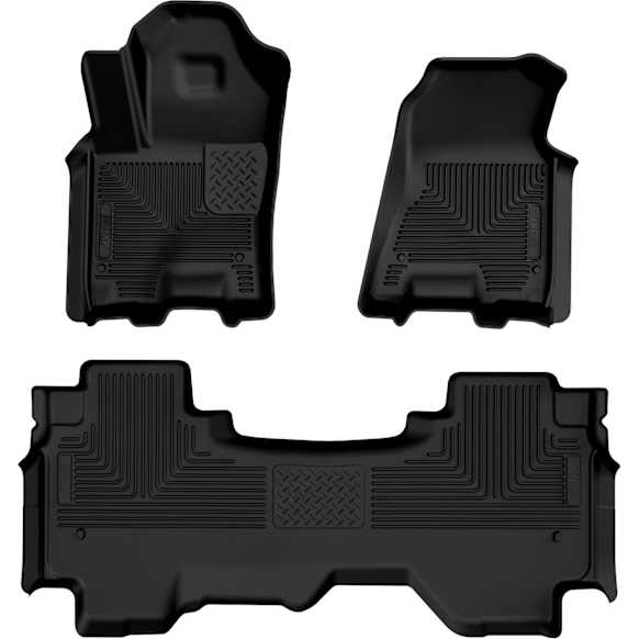 94571 Front and Rear Weatherbeater Series Molded Floor Liner, Black Made of Thermoplastic